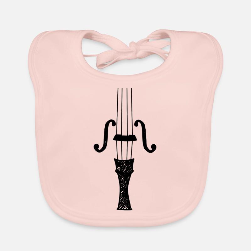 Violin violin violin player cello Organic Baby Bibs