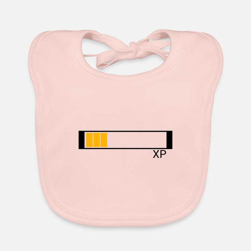 Conception de points d'expérience XP pour nerd et geek Bavoir bio Bébé
