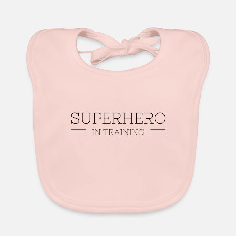 Superhero in Training Superheld im Training Spruch Baby Bio-Lätzchen