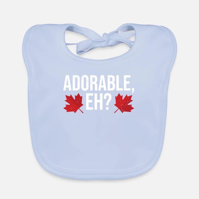 Canada Canada Day Maple Leaf Canadian Organic Baby Bibs