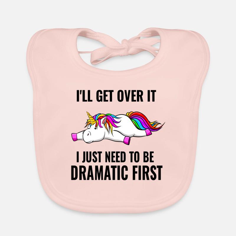 UNICORN Dramatic First Organic Baby Bibs