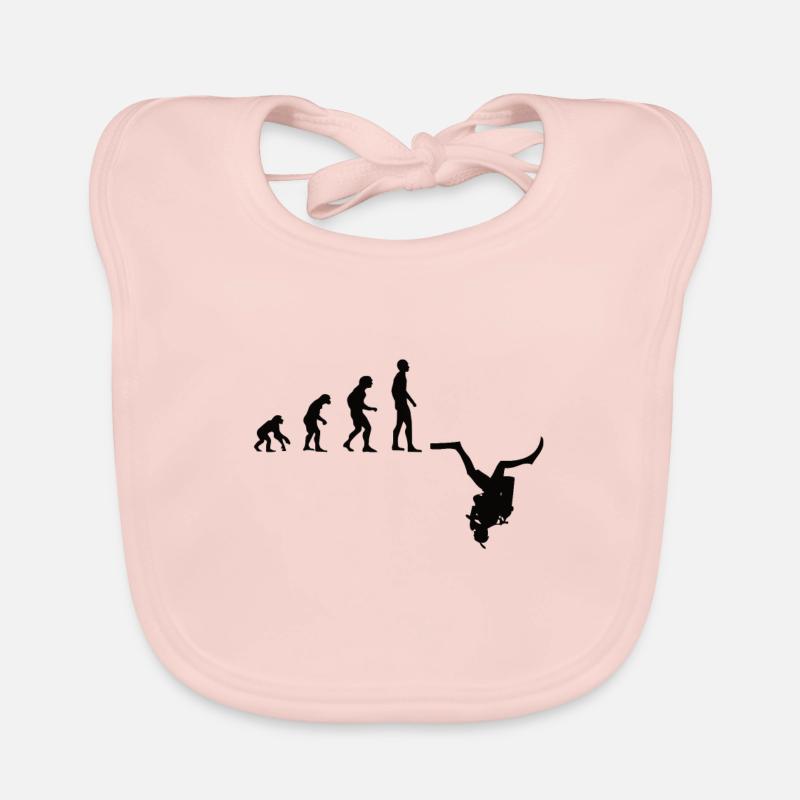 Tauchen Evolution | Menschen Entwicklung Idee Baby Bio-Lätzchen