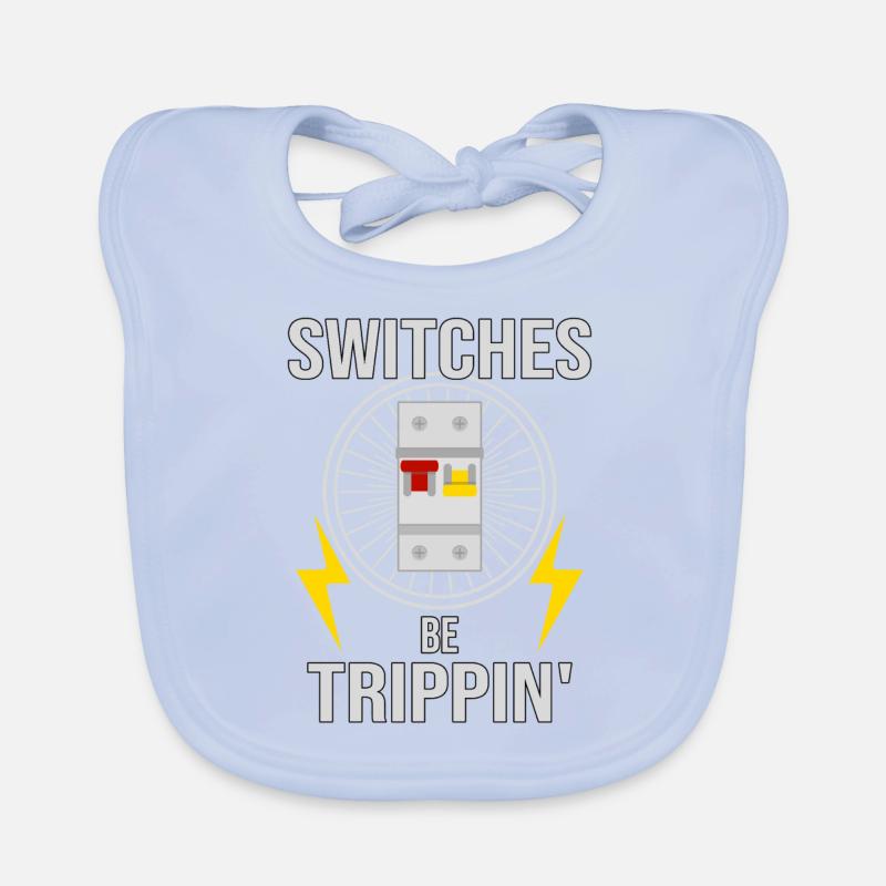 Electrician Electronics Technician Switch Box Fuse Organic Baby Bibs