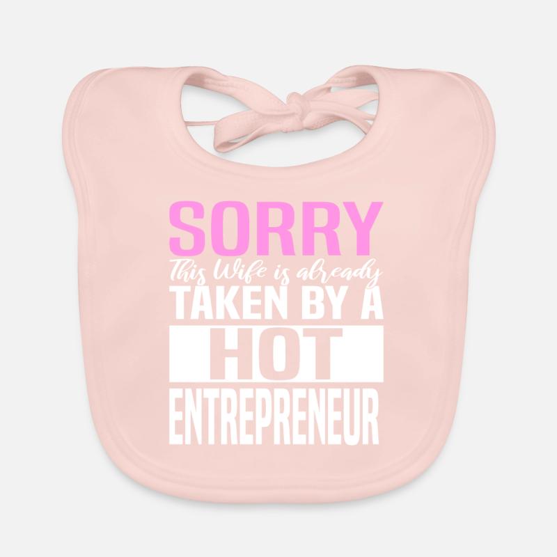 Entrepreneur Chef Ehefrau Partner Startup Stolzer Baby Bio-Lätzchen