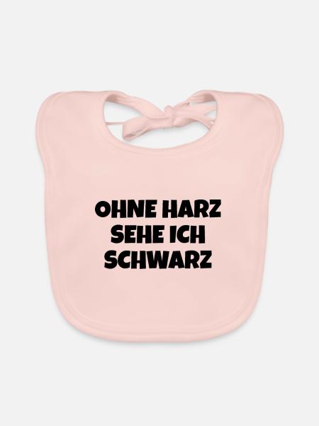 Harz Torfhaus Wanderung Harzer Brocken - Baby Bio-Lätzchen - Rose