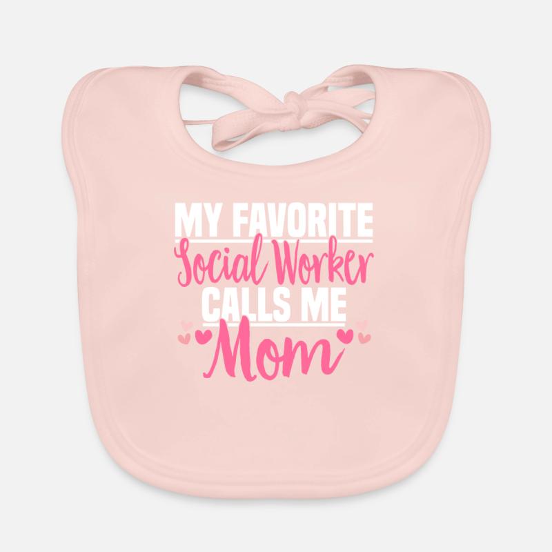 Social Work Social Work Social Work Mom Organic Baby Bibs