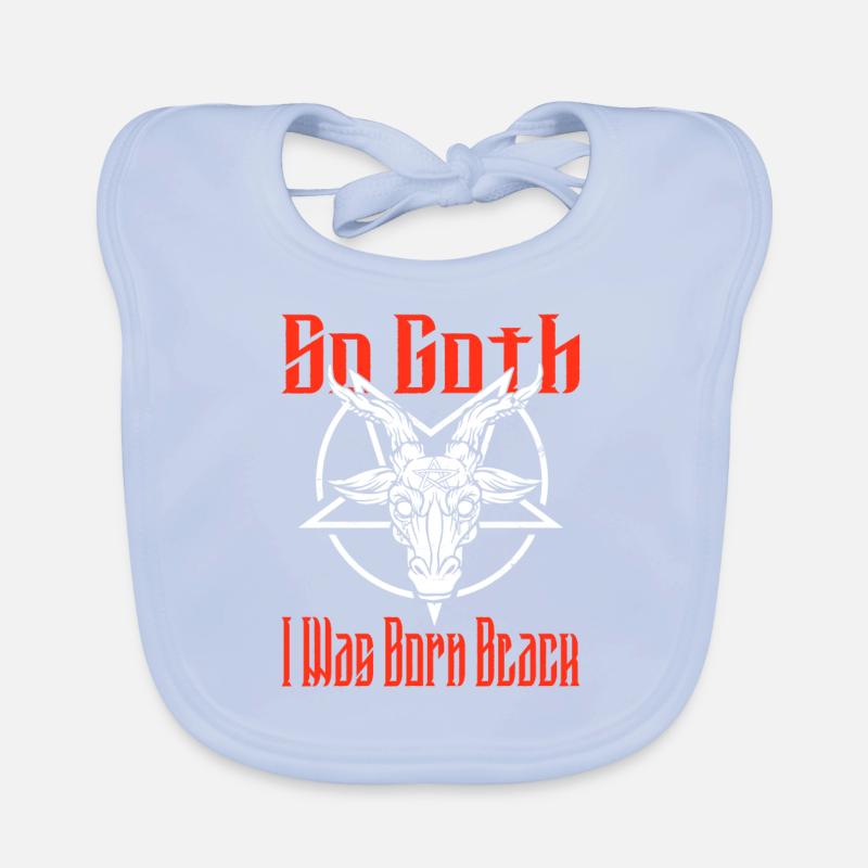 Satan Beelzebub Devil Gothic Pentagram Mystical Organic Baby Bibs