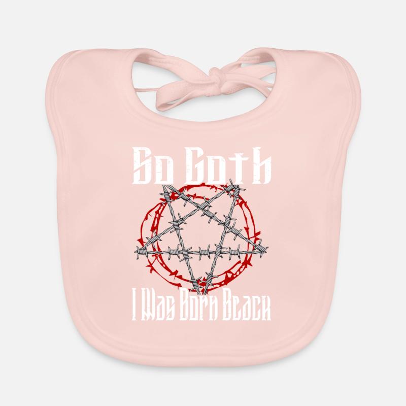 Satan Beelzebub Devil Gothic Pentagram Mystical Organic Baby Bibs