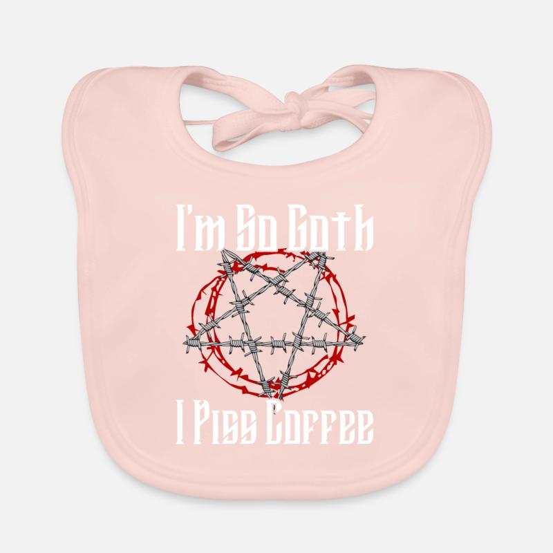 Satan Belzébuth Diable Gothique Pentagramme Mystique Bavoir bio Bébé