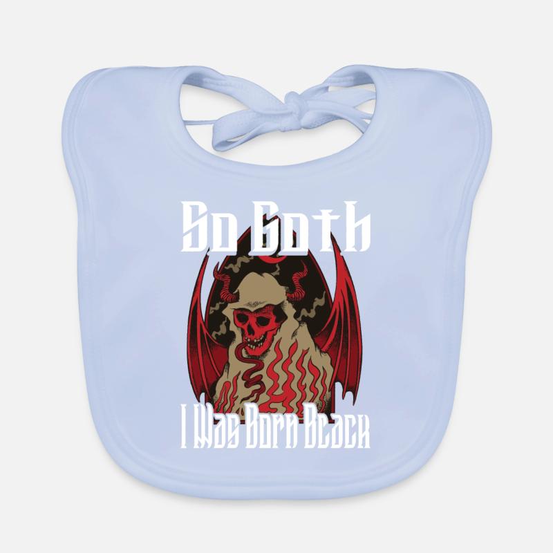 Satan Beelzebub Devil Gothic Pentagram Mystical Organic Baby Bibs