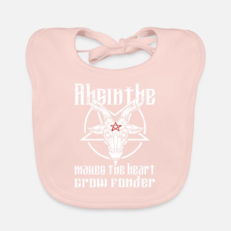Satan Beelzebub Devil Gothic Pentagram Mystical Organic Baby Bibs