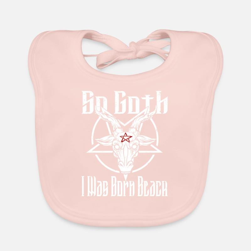 Satan Beelzebub Devil Gothic Pentagram Mystical Organic Baby Bibs