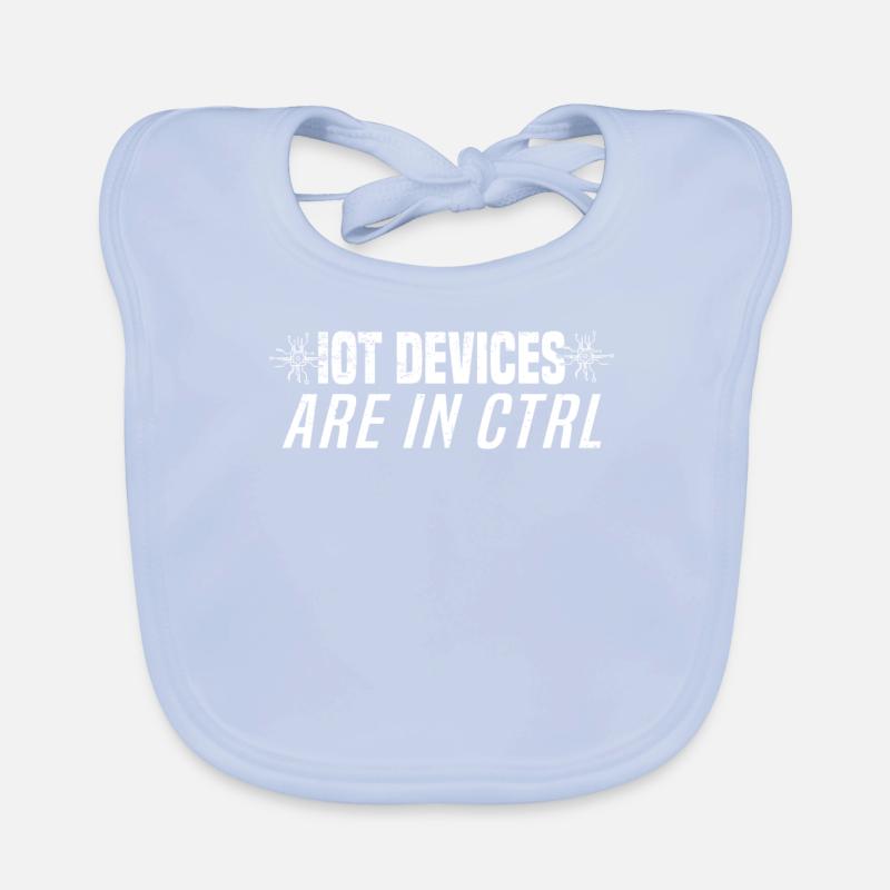 Internet Of Things IOT Programmer Admin IT Organic Baby Bibs