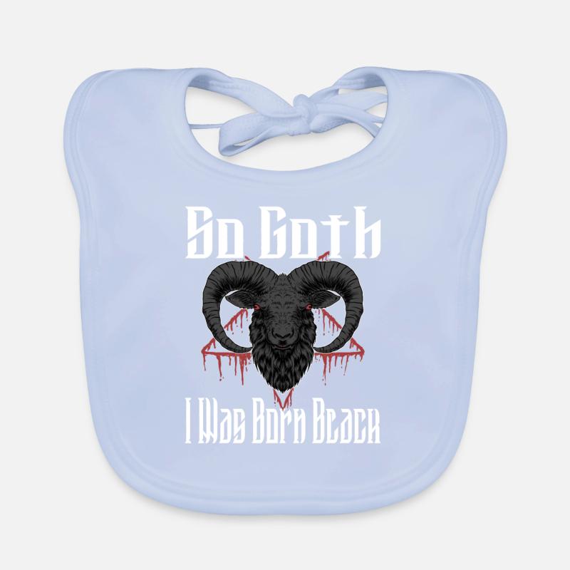 Satan Beelzebub Devil Gothic Pentagram Mystical Organic Baby Bibs