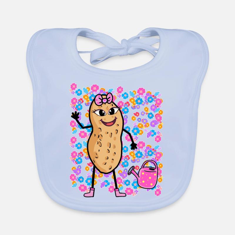 Frühling Sommer Erdnuss Blumen Mädchen Kinder Baby Bio-Lätzchen