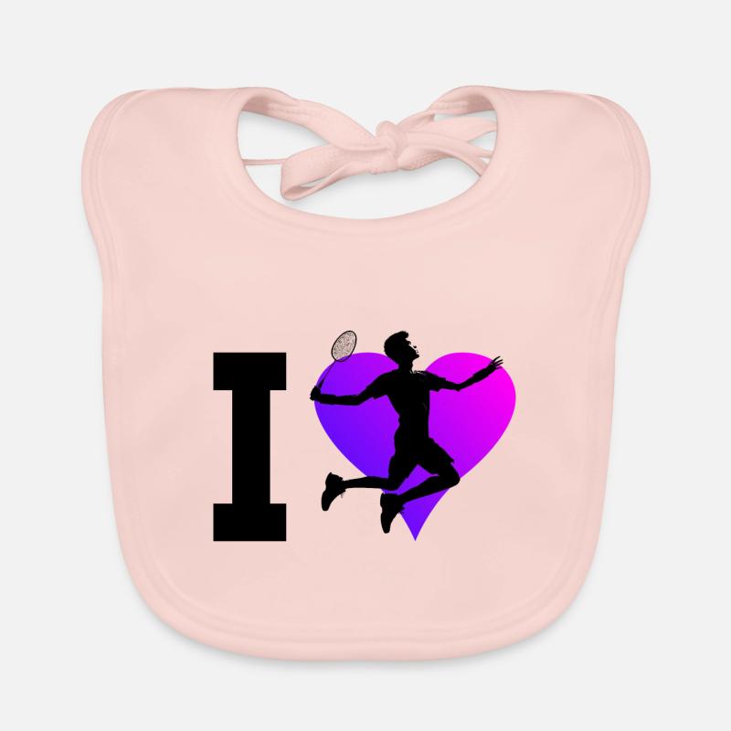 Squash Badminton Women Badminton Organic Baby Bibs