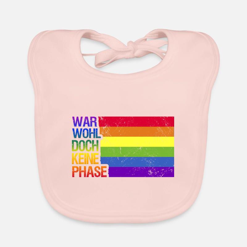 War wohl doch keine Phase Regenbogen Demonstration Baby Bio-Lätzchen