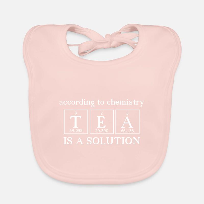 Tea is a solution - teabag chemistry elements Organic Baby Bibs