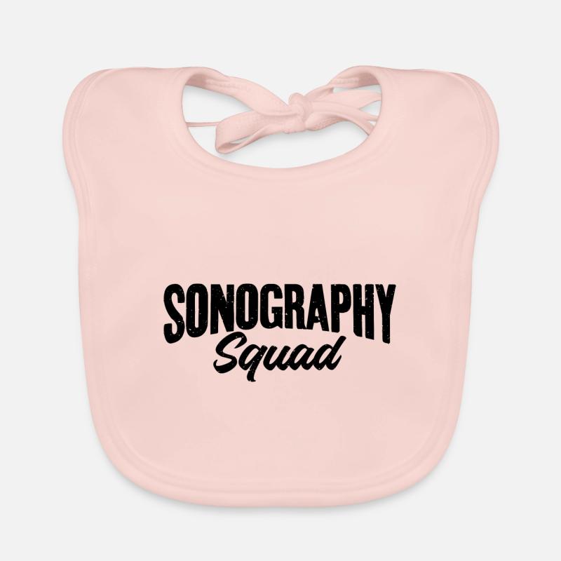 Sonography Squad Sonographer Ultrasound Technician Organic Baby Bibs