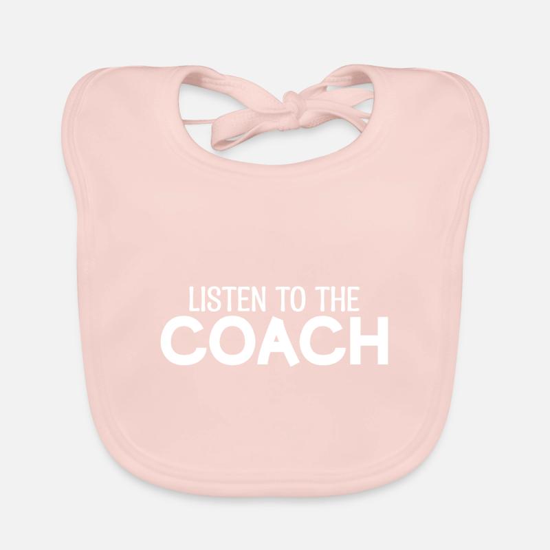 Sporttrainer Geschenk Trainer Trainer Trainer - Baby Bio-Lätzchen - Rose