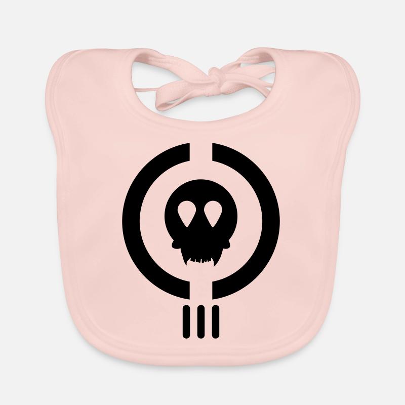 crâne puissance étrangère/ alien power skull (1c) Bavoir bio Bébé