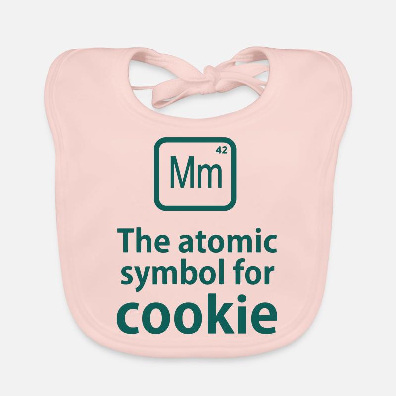 "Mm" the ELEMENT for cookies - Bavoir bio Bébé - rose