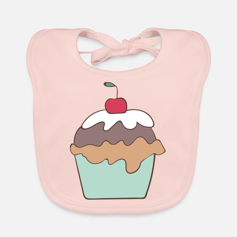 Petit gâteau - Bavoir bio Bébé - rose