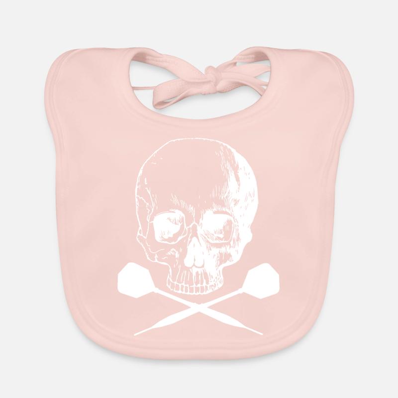 SKULLAND DARTS - Bavoir bio Bébé - rose
