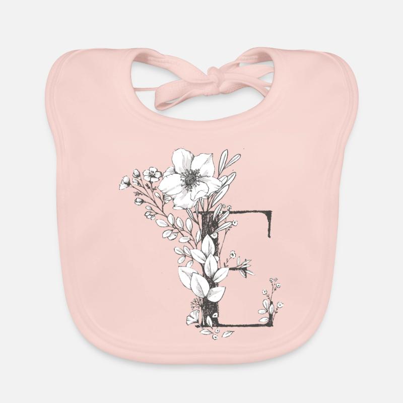 Buchstabe E Baby Bio-Lätzchen