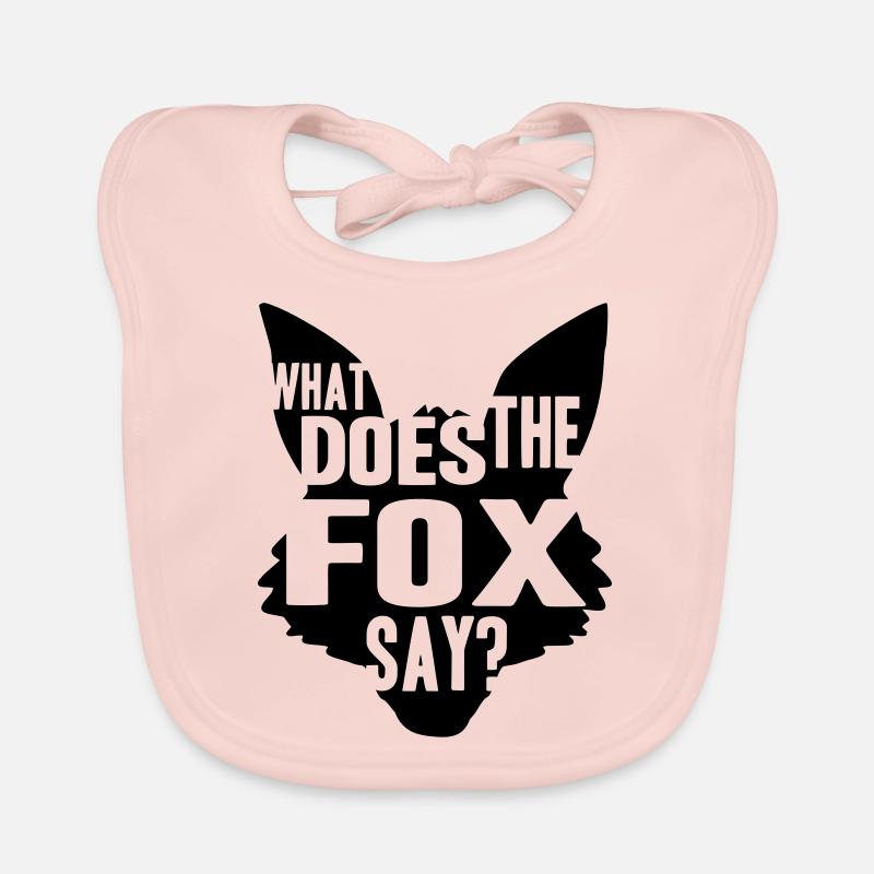 What Does The Fox Say Logo Design Bavoir bio Bébé
