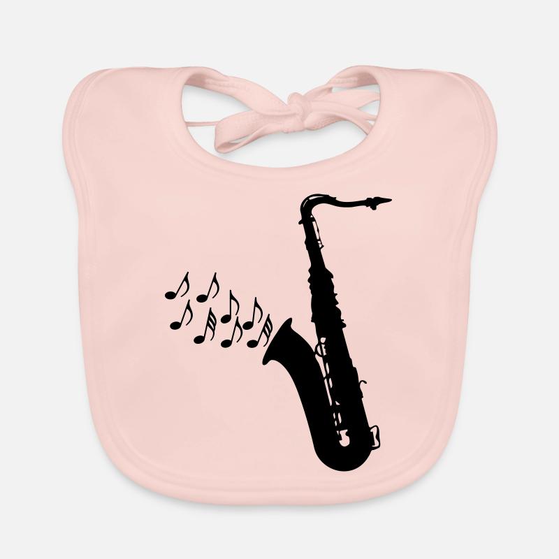 Saxofon Baby Bio-Lätzchen