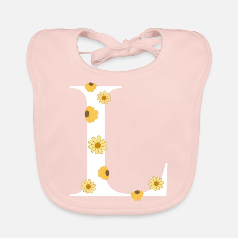 L - Bavoir bio Bébé - rose