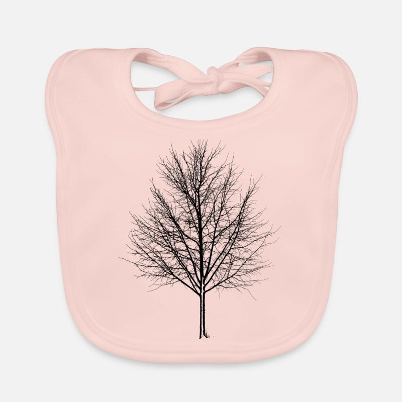 Baum - Baby Bio-Lätzchen - Rose