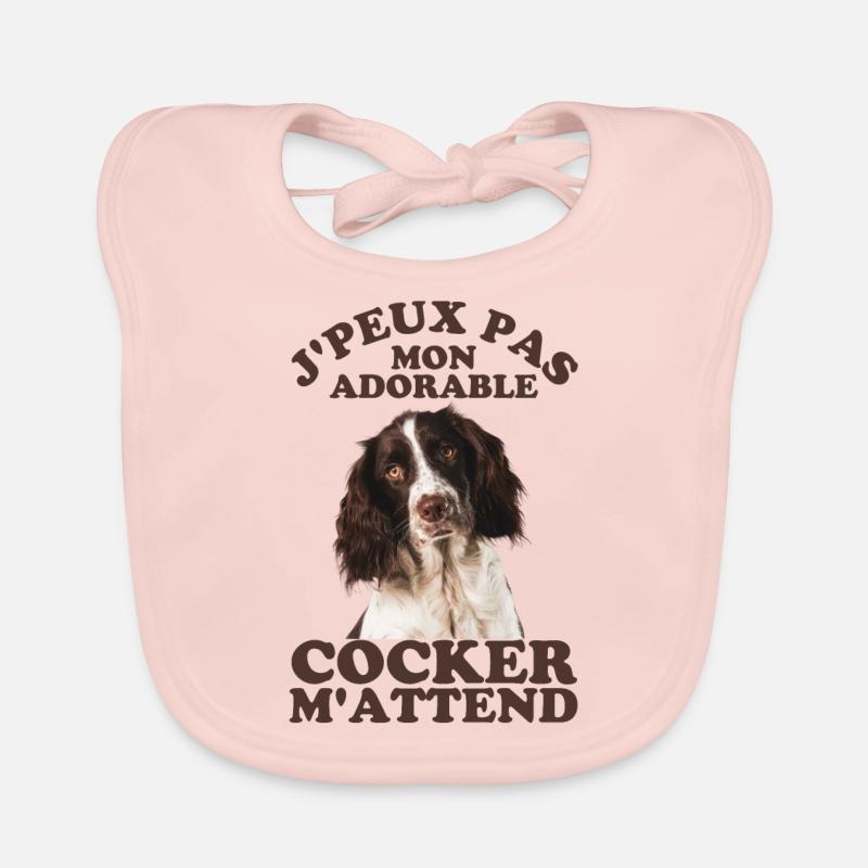 Mon adorable chien cocker Bavoir bio Bébé