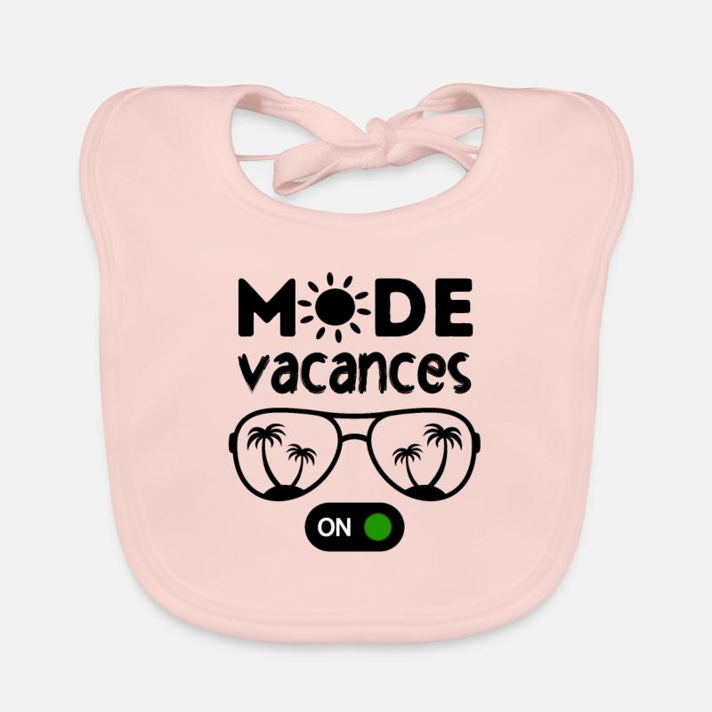 Mode vacances activé 2 Bavoir bio Bébé