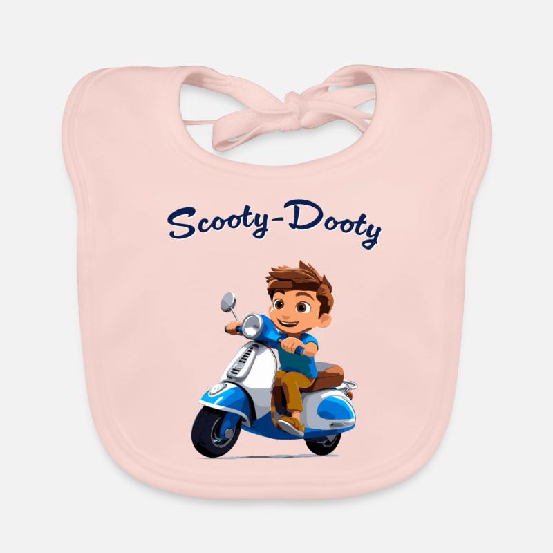 Scooter Boy Organic Baby Bibs