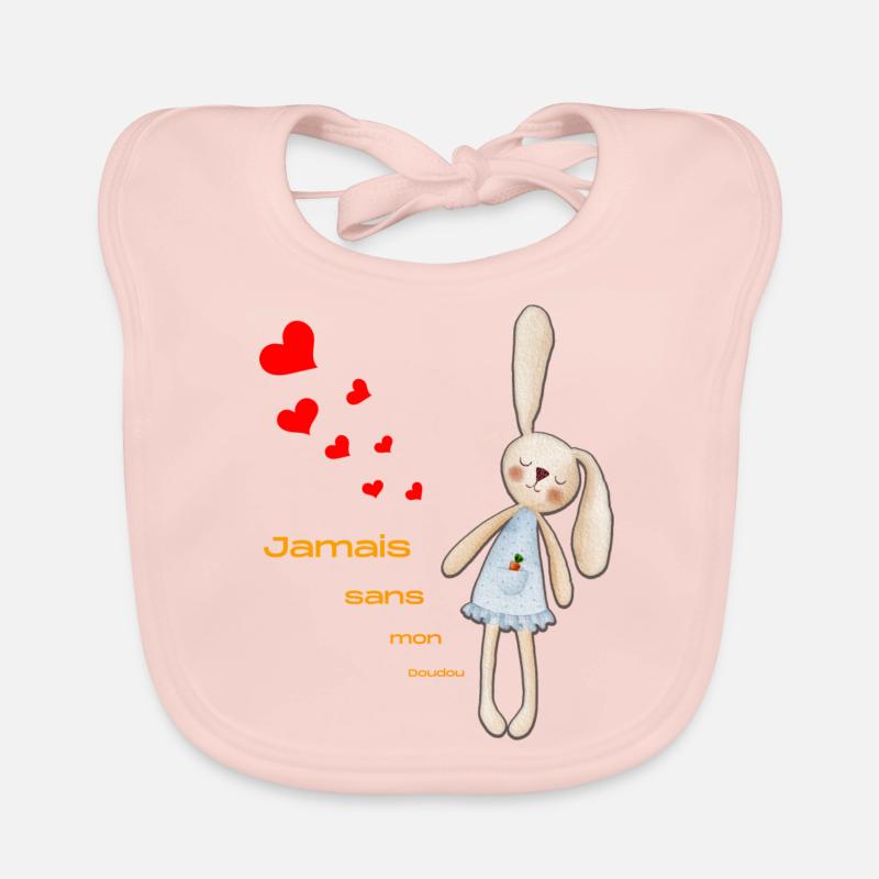 Jamais sans mon doudou Bavoir bio Bébé