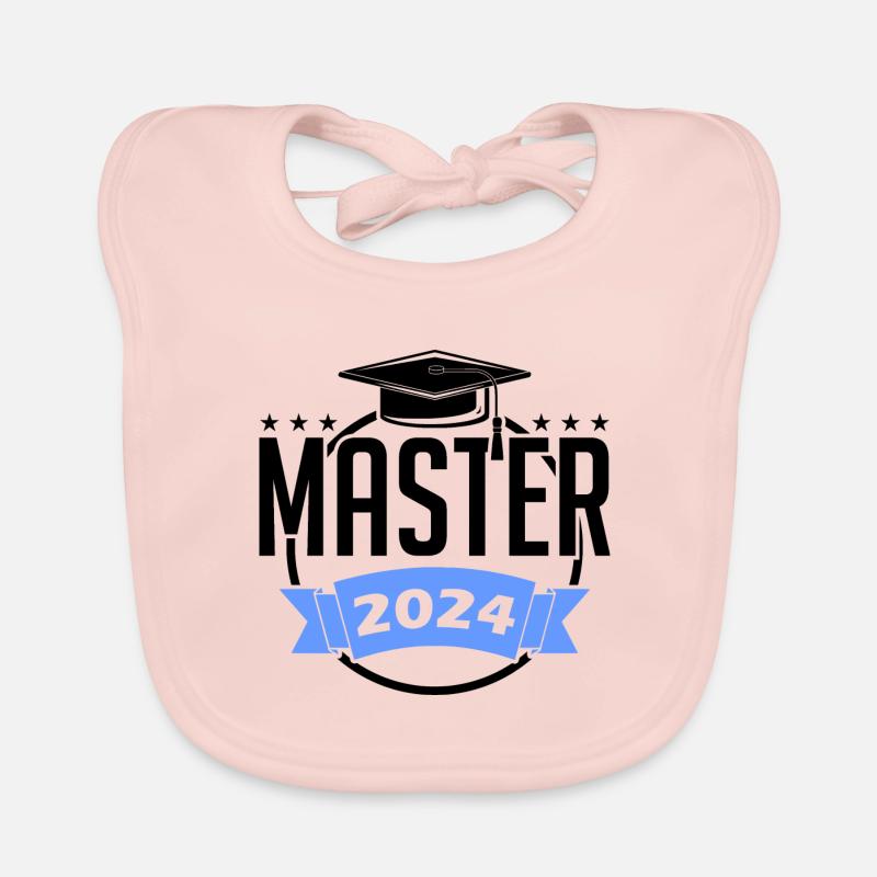 Master 2024 Masterabschluss Sponsion Absolvent Baby Bio-Lätzchen