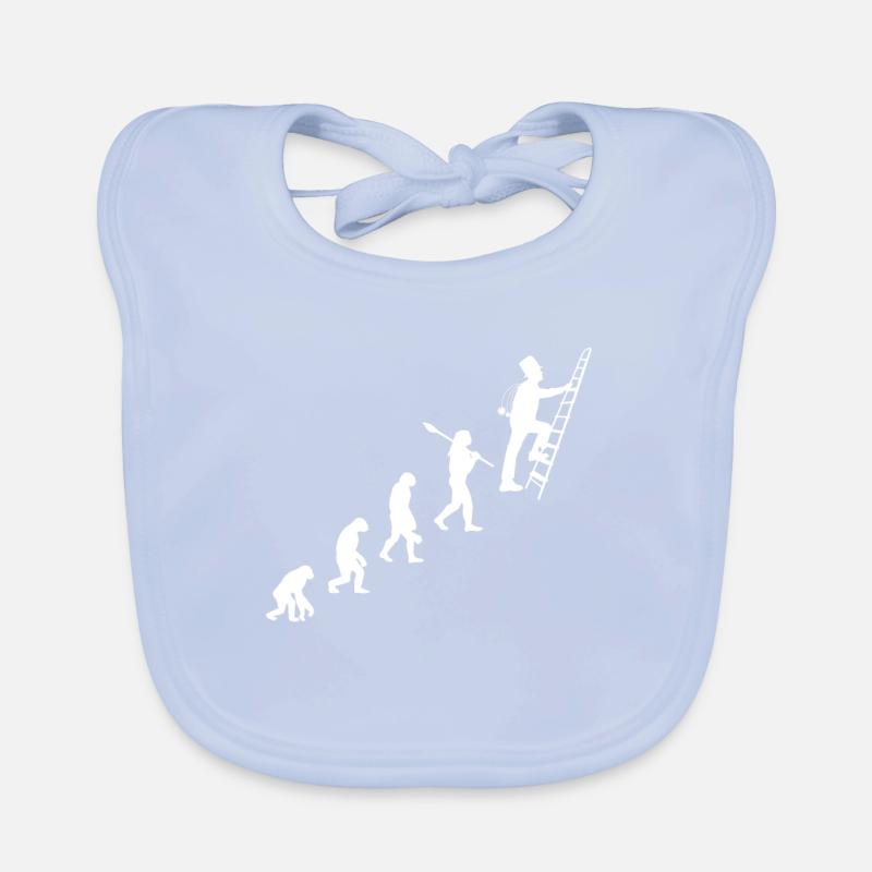 Schornsteinfeger Glück Evolution Geschenk Baby Bio-Lätzchen