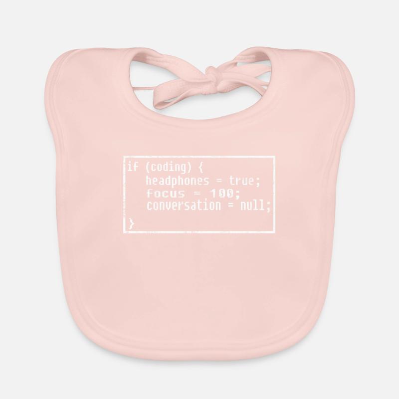 Coders coding Organic Baby Bibs