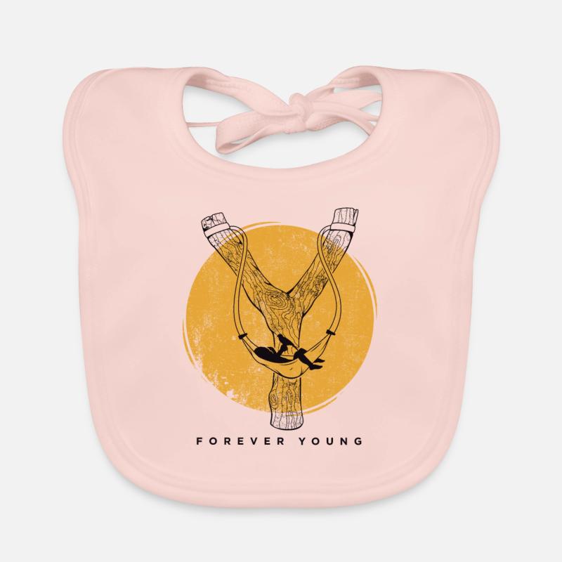 Forever Young Slingshot Hammock Moon impression Bavoir bio Bébé