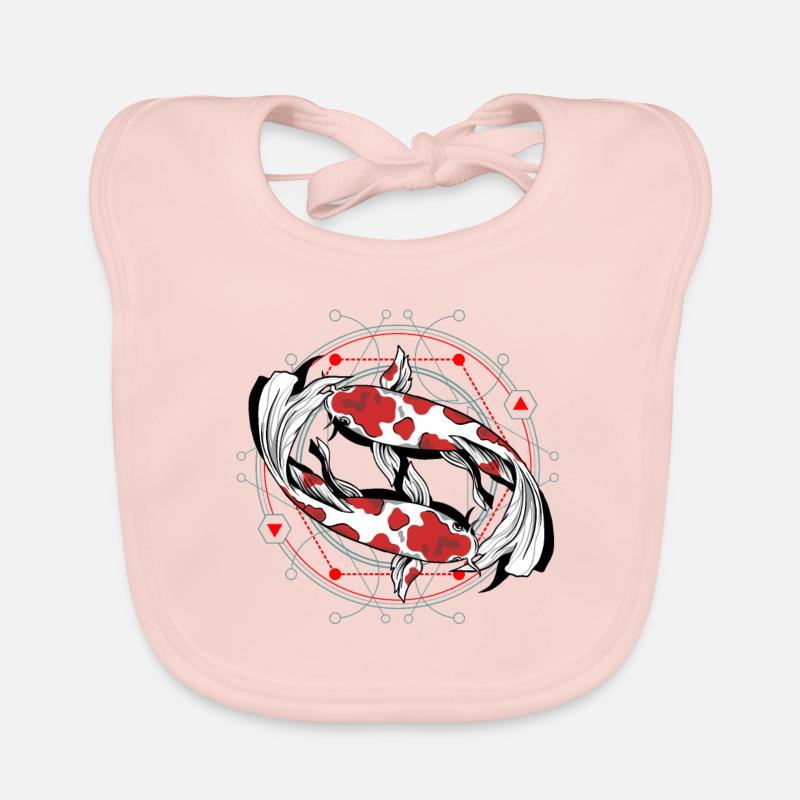 Koi Fish Organic Baby Bibs