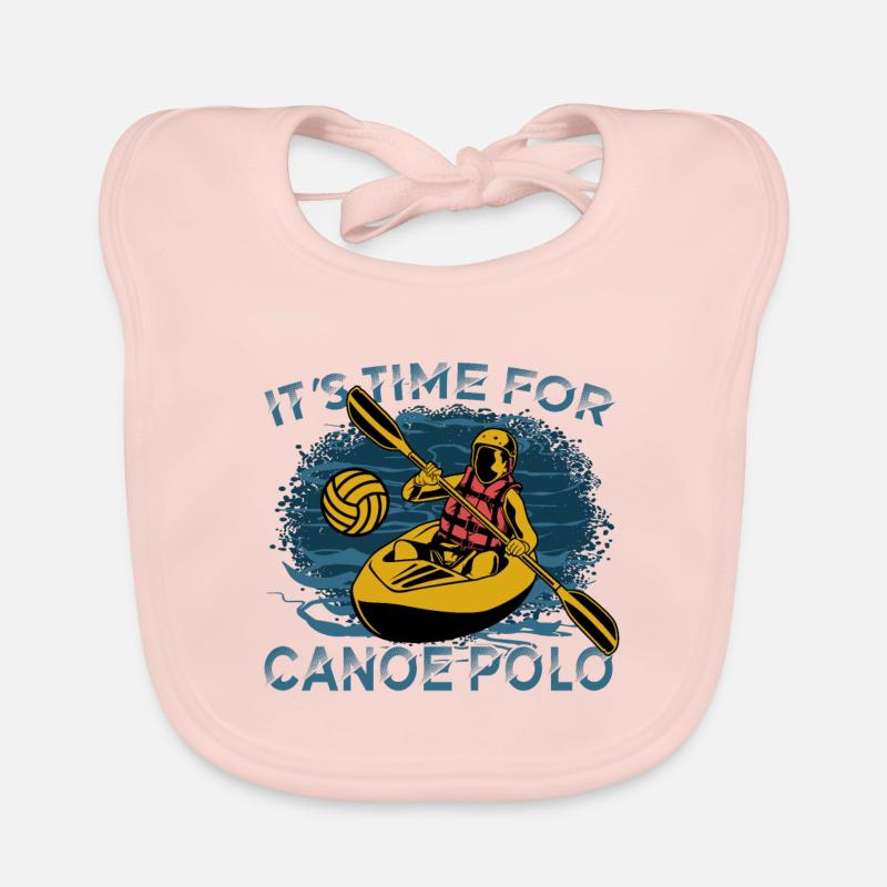 It's time for canoe polo Organic Baby Bibs