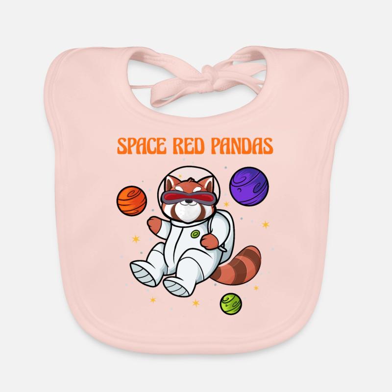 Space Red Pandas Baby Bio-Lätzchen