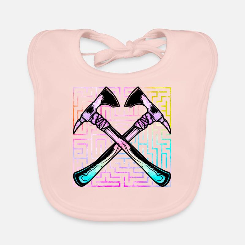 Axe throwing Organic Baby Bibs