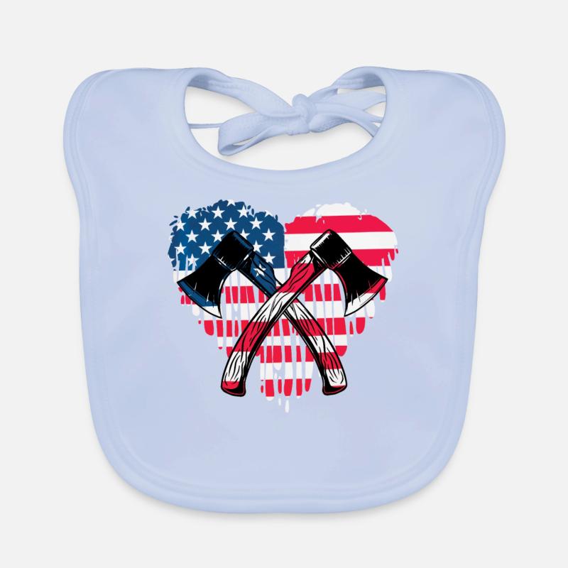 Axe throwing Organic Baby Bibs