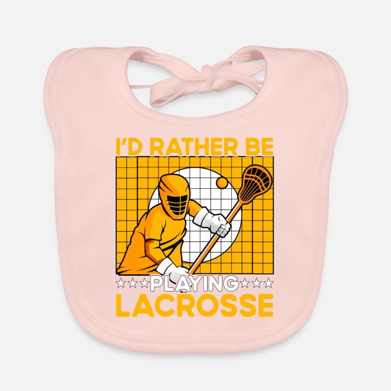 I'd rather be playing Lacrosse Organic Baby Bibs
