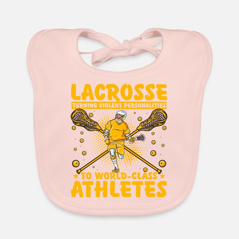 Lacrosse Lustiger Spruch Baby Bio-Lätzchen