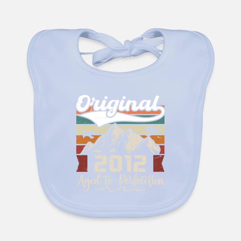 2012 - Gift born in 2012 Organic Baby Bibs