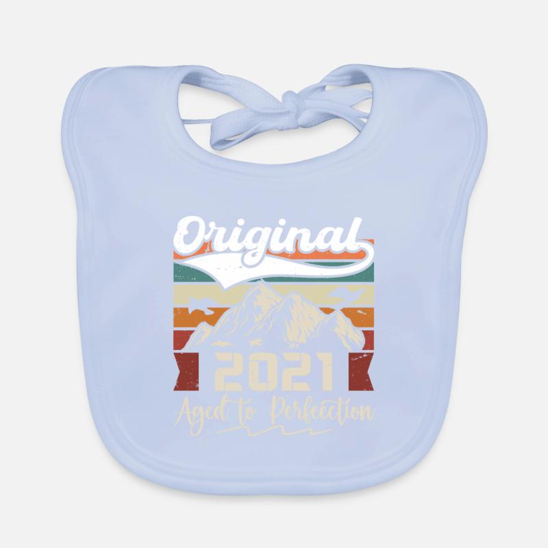 2021 - Gift born in 2021 Organic Baby Bibs